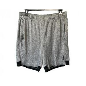 Reebok Minimalist Utility Shorts Gray & Black Gorpcore Performance Knit Training